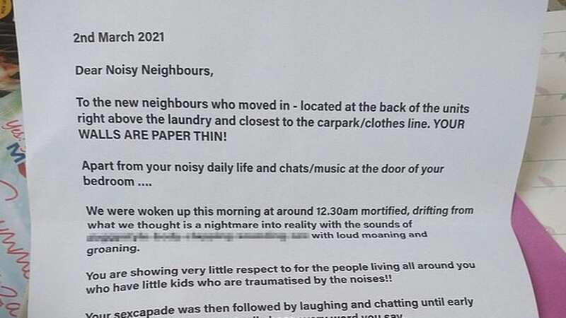 The letter threatened to "name and shame" them on a local Facebook group (stock image)