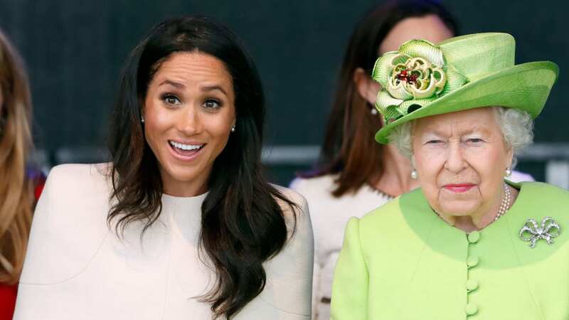 Meghan Markle with the late Queen (Image: Getty Images)