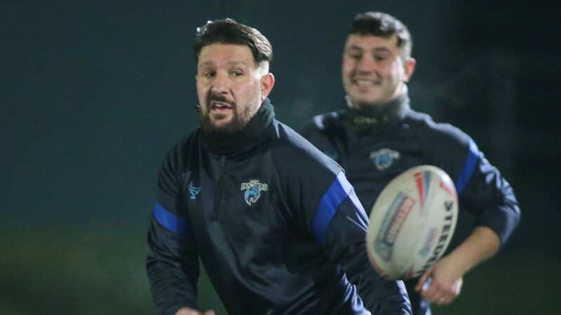 Gareth Widdop in training with new club Halifax (Image: OMHRugbyPics)