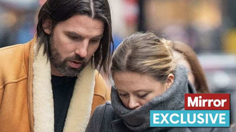 Pregnant Emily Atack shows off growing bump on chilly London stroll with beau (Image: WJ_Images / BACKGRID)