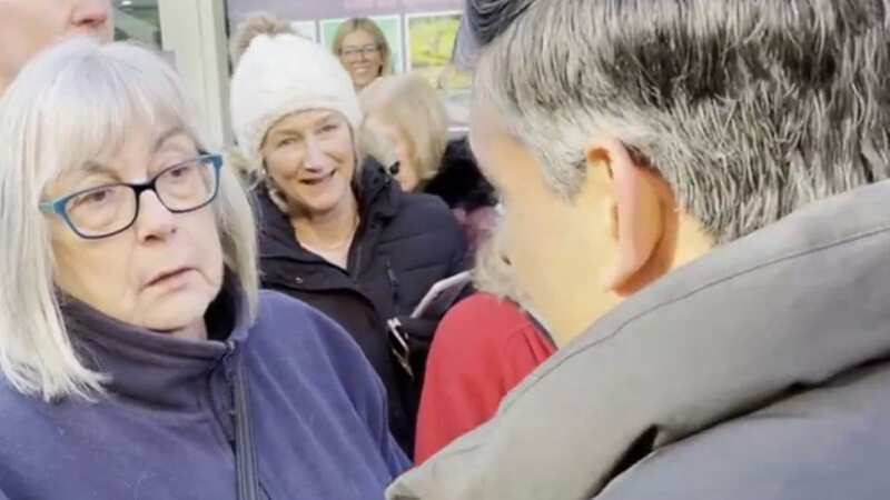 Rishi Sunak laughs as woman confronting him about daughter