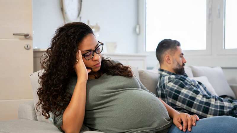 The mum-to-be is furious with her husband (stock photo) (Image: Getty Images/iStockphoto)