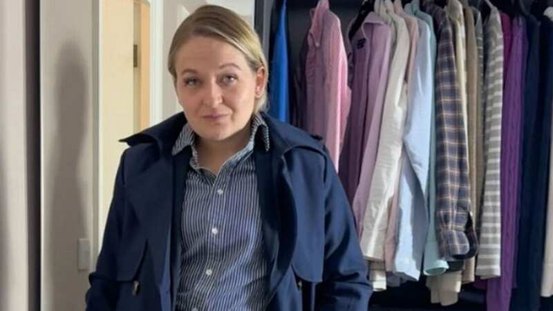 Woman covered in tattoos looks completely unrecognisable at her office job