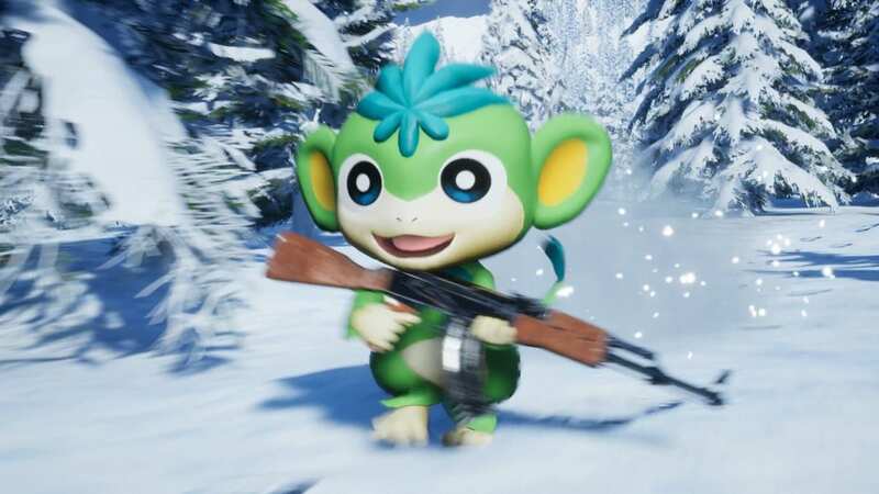 Tanzee is great for its log-chopping abilities, but also its ranged combat in the early game. (Image: Pocketpair)