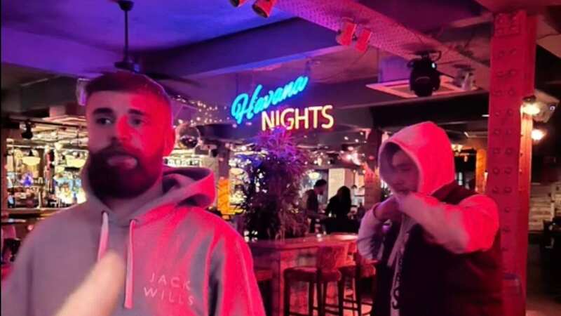 The furious owners of Mommy Thai in Leeds sent staff out to look for the two men after they realised what had happened (Picture: Jam Press) (Image: Jam Press Vid/@euro.j.ww)