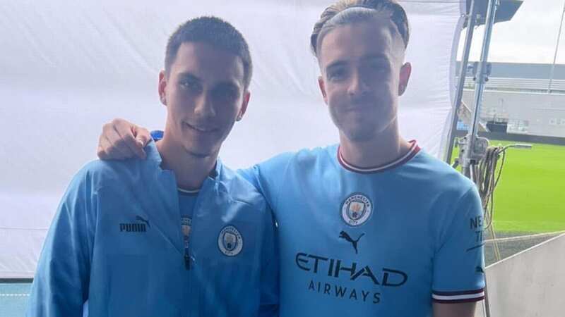 Patrick Kubacak pictured with Jack Grealish (Image: Patrick Kubacak/ Cavendish Press (Manchester) Ltd)