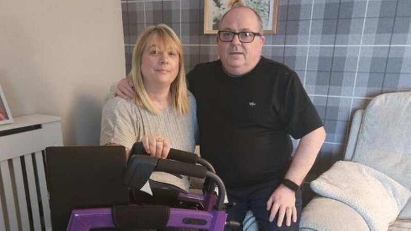 Jackie McKibbens, pictured with husband John, has hit out at easyJet (Image: Supplied)