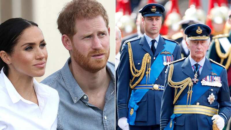 Prince Harry and Meghan Markle stepped back from royal duties in 2020 (Image: GETTY)