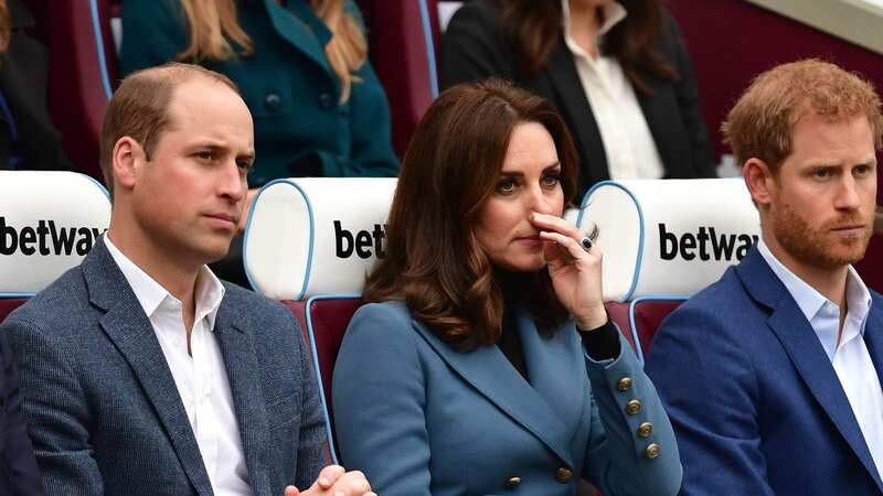 The Prince and Princess of Wales along with Prince Harry (Image: PA)