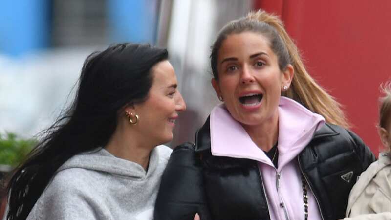 Annie Kilner was in an upbeat mood today as she headed for a bite to eat with her close friend Natasha Massey (Image: ZENPIX LTD)