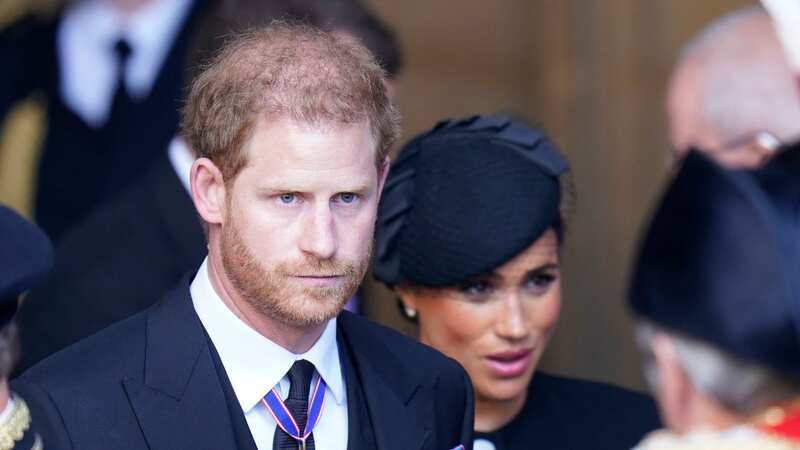 Prince Harry and Meghan Markle at Queen Elizabeth II