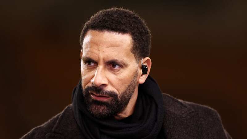 Rio Ferdinand, former English footballer and current television pundit, looks on prior to the Premier League match between Wolverhampton Wanderers and Manchester United (Image: Naomi Baker)