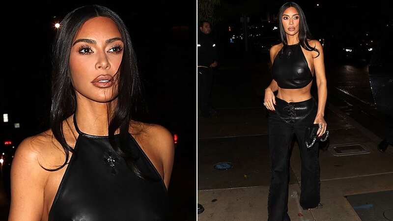 Kim was at the star-studded bash in West Hollywood