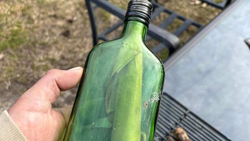 A message in a green bottle was written by a ninth grade science class (Image: Mattituck High School Alumni/Facebook)