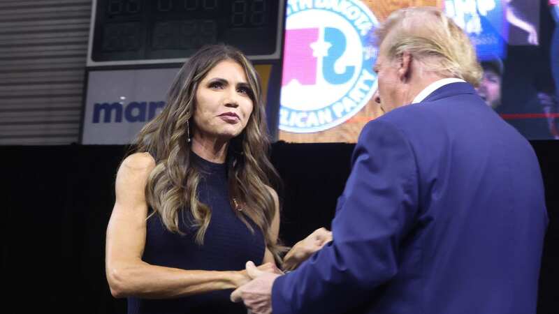 Donald Trump rates South Dakota Governor Kristi Noem highly (Image: Getty Images)