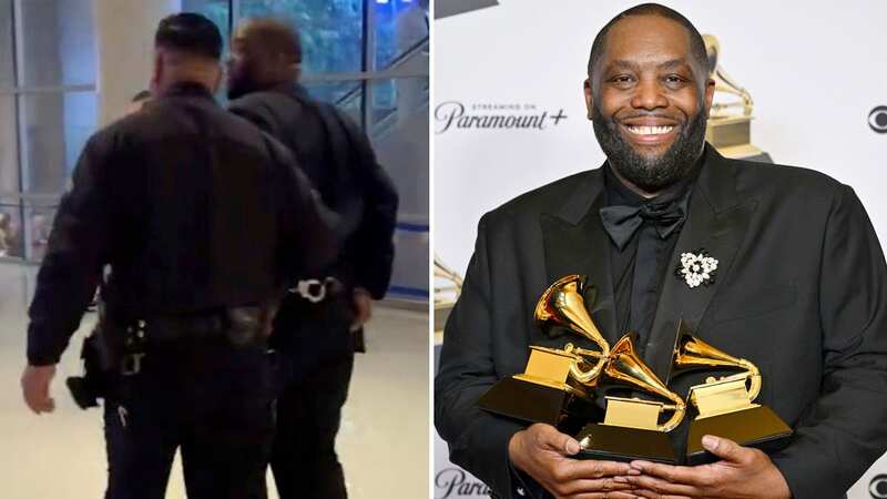 The star is being arrested after winning three Grammys (Image: @X)