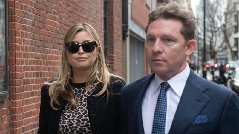 Holly Valance arriving at the Popular Conservatism event with husband Nick Candy (Image: Justin Ng / Avalon)