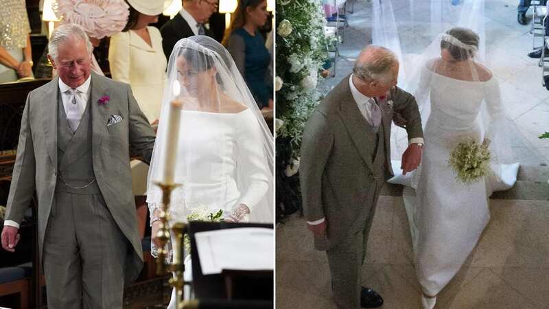 King Charles walking Meghan Markle down the aisle has gone viral