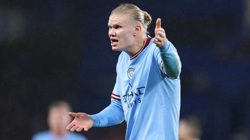 Erling Haaland complains during the Premier League match between Chelsea FC and Manchester City (Image: Charlotte Wilson/Offside)