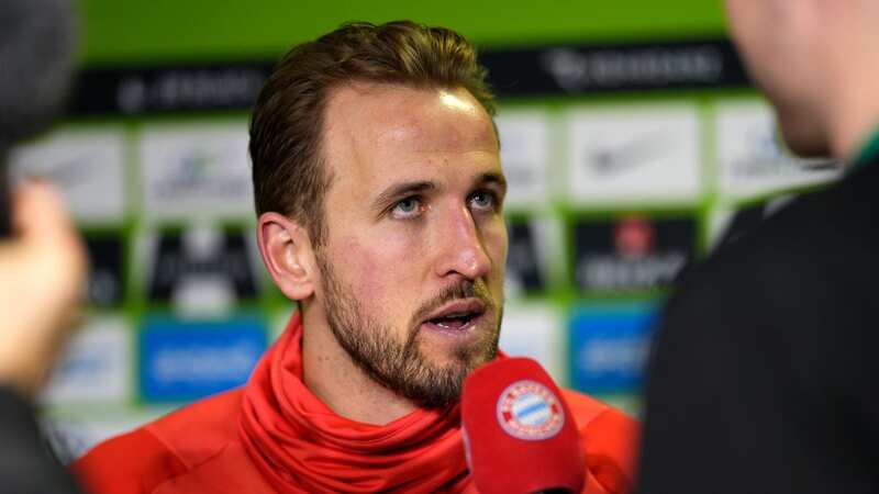 Bayern Munich striker Harry Kane (Image: S. Mellar/FC Bayern via Getty Images)