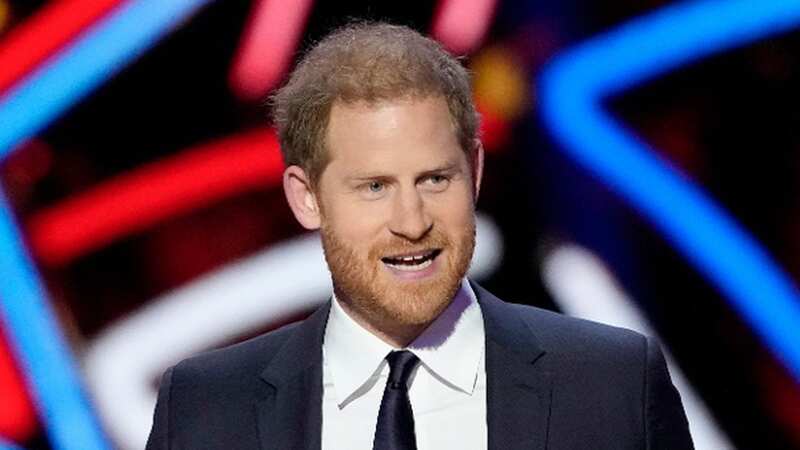 Prince Harry presents the Walter Payton Man of the Year Award during the NFL Honors award show (Image: AP)