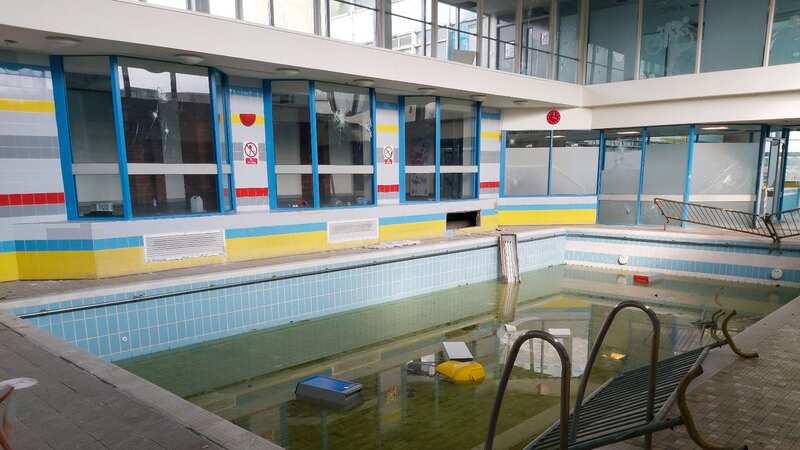 The pool has been left to rot since it was abandoned (Image: mediadrumimages/Lost.Ireland)