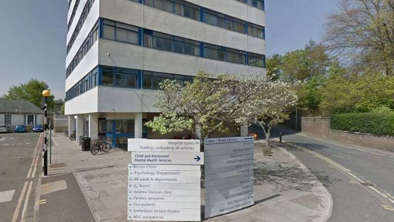 caption: Edinburgh hospital