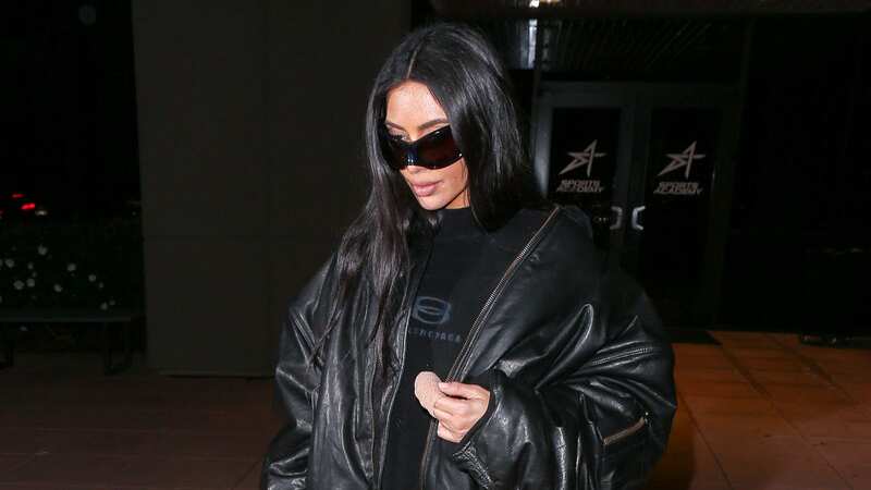 Kim Kardashian shows painful looking injury as she attends son Saint