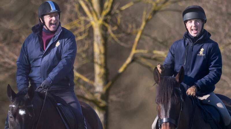 Prince Andrew heading out for a morning horse ride (Image: © Kelvin Bruce)