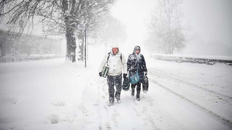 Weather maps turn completely purple as 600-mile Arctic blizzard heads for UK