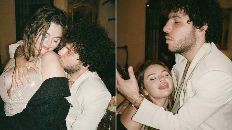 Selena captioned the post of her and her new beau: "My bes fwend" (Image: Instagram)