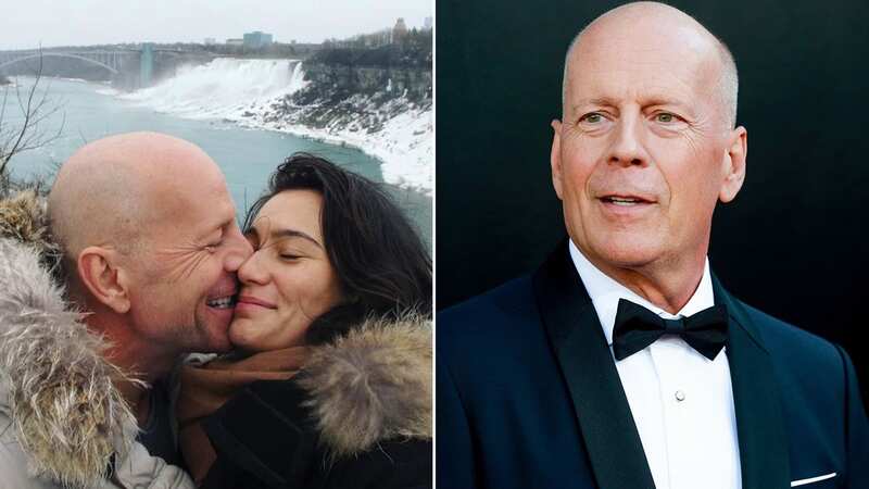 Emma shared the sweet selfie alongside Bruce for Valentine