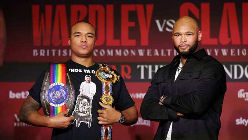 Fabio Wardley (L) and Frazer Clarke met during their Launch Press Conference at Andaz London on February 7