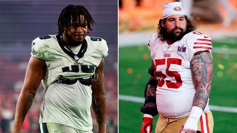 Jon Feliciano suffered an injury as his 49ers lost to the Chiefs in the Super Bowl (Image: Getty Images)
