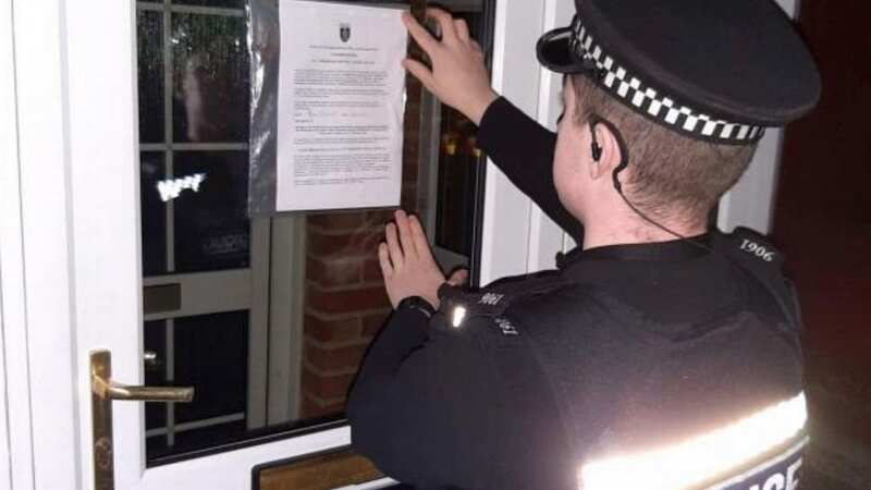 Police have issued a closure order on the property (Image: Police Handout)