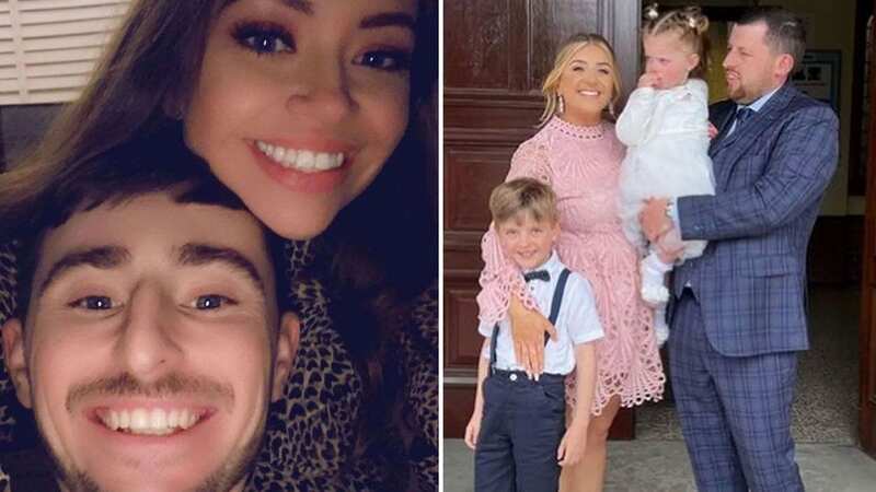 Pete Sandiford and his wife Paige take a selfie for social media looking loved up