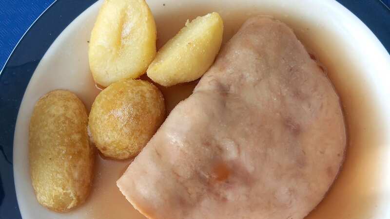 The meal had no vegetables and was desribed by horrified viewers as 