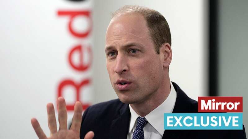Prince William at the British Red Cross today (Image: PA)