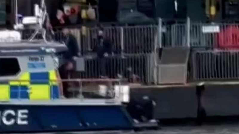 Moment police pull 