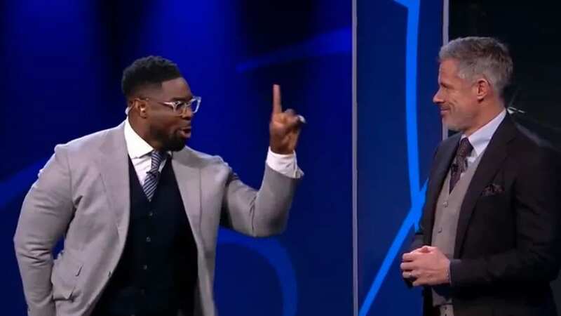 Jamie Carragher got the last laugh over Micah Richards (Image: CBS Sports)