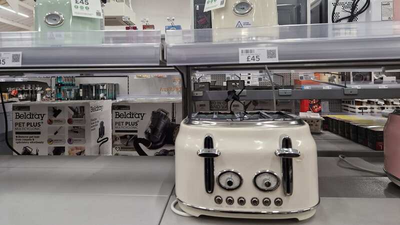Dunelm is selling two retro worktop gadgets that have a striking look to designer brand Smeg (Image: Harriet Morphy-Morris)