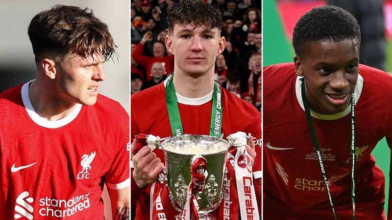 Lewis Koumas (R) was on the bench in the final but is still waiting his Liverpool debut (Image: Alan Martin/Colorsport/REX/Shutterstock)