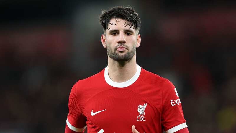 Dominik Szoboszlai injured his hamstring at the end of January but is nearing a Liverpool return. (Image: Paul Greenwood/REX/Shutterstock)