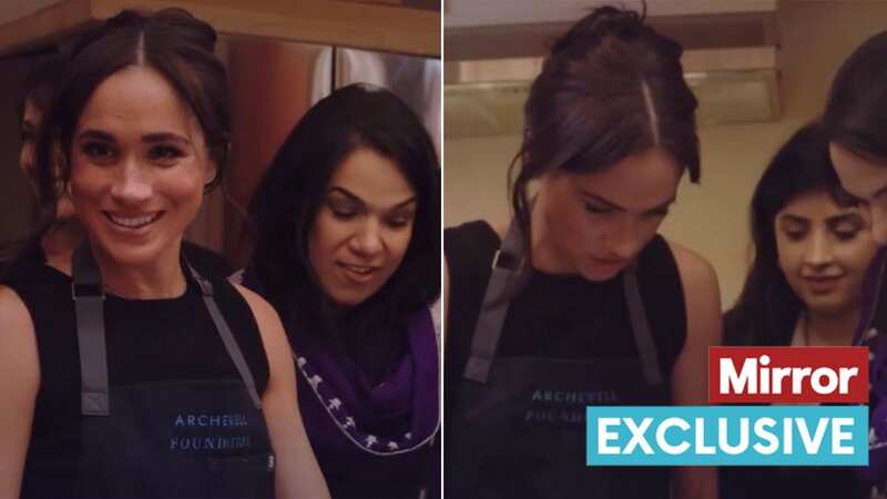 Meghan Markle was seen preparing traditional Afghan food