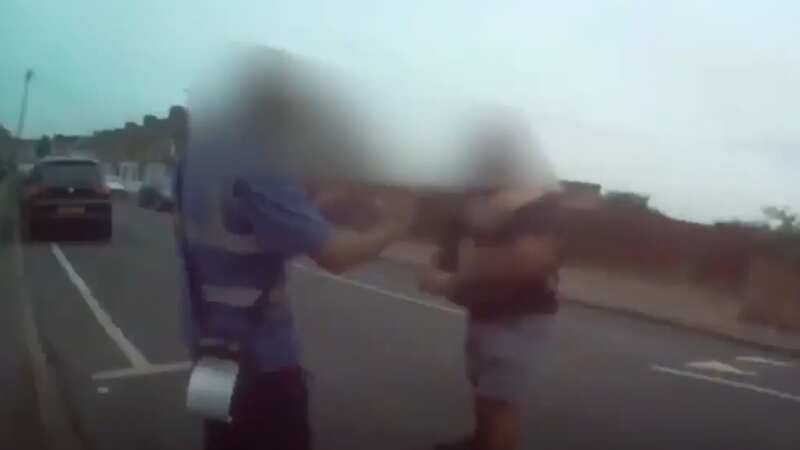 Video captures moment traffic warden is thrown to the ground in violent attack