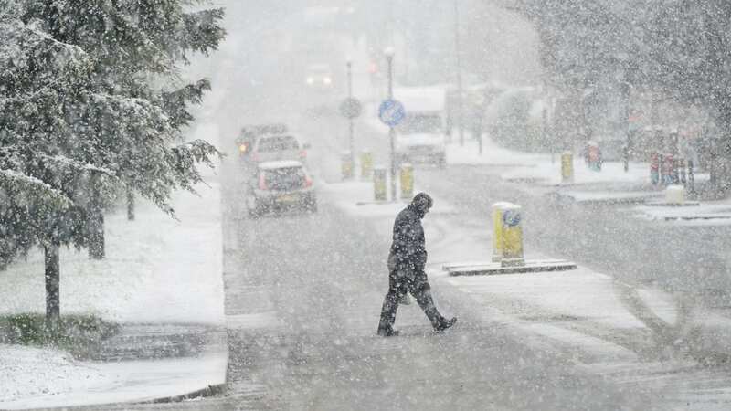 Charts give an indication of the length of the country affected by snow (Image: PA)