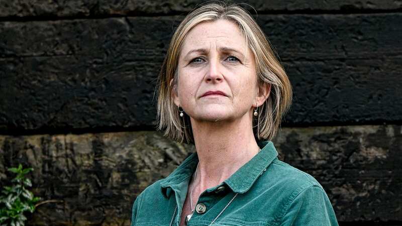 Resident Mel Sims in her garden - which backs onto the 