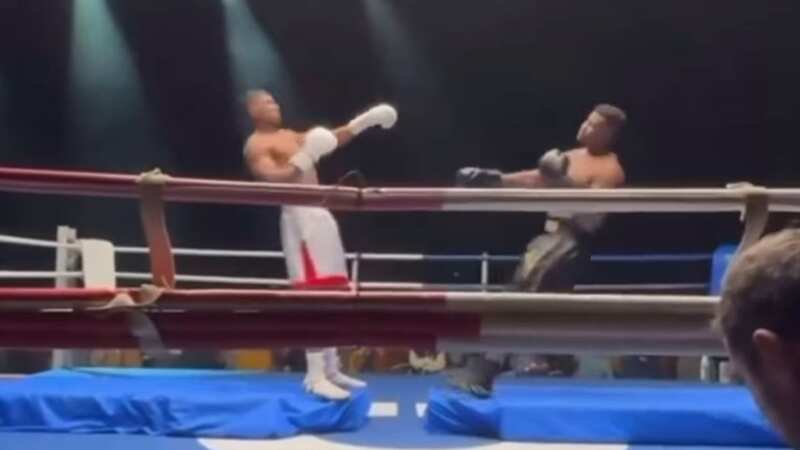 Anthony Joshua and Francis Ngannou film 