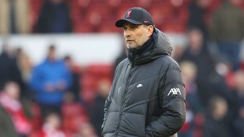 NOTTINGHAM, ENGLAND - MARCH 20: Jurgen Klopp, Manager of Liverpool looks on prior to the Emirates FA Cup Quarter Final match between Nottingham Forest and Liverpool at City Ground on March 20, 2022 in Nottingham, England. (Photo by Matthew Lewis/Getty Images) (Image: Getty Images)