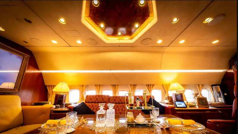 The view from the cockpit of the converted Boeing 727 (Image: mediadrumimages/Airbnb)